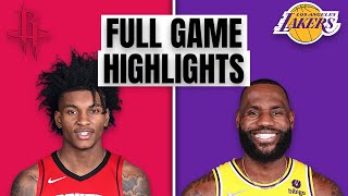 Los Angeles Lakers vs Houston Rockets | Full Game Highlights | NBA Season 2021 - 22