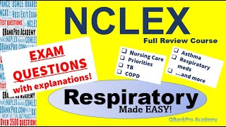 NCLEX Questions and Answers, PNEUMONIA, COPD, Asthma,  Nursing Symptoms, TB and Priorities of Care