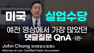 [코로나19 미국 실업수당]예전 영상에서 가장 많이 물어보신 질문 1탄, 상세하게 답변드립니다.ㅣ실업급여ㅣ[8강 UI]