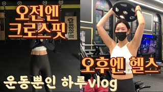 오전엔 크로스핏, 오후엔 헬스 하루에 운동 두번하기 도전🏋️ 슬기로운 백수 생활vlog(crossfit,역도,클린이,하체루틴,스쿼트,피티샵,지큐피티,식단,운친놈,운동하는여자)