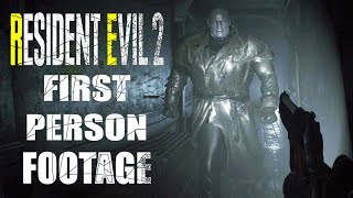 Resident Evil 2 Remake FIRST PERSON Mod Footage