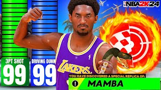 99 3PT + 99 DUNK KOBE BRYANT BUILD CAN SCORE FROM ANYWHERE IN NBA 2K24! BEST GUARD BUILD IN NBA2K24!