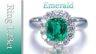 【English】 Colombian Emerald ring 1.23ct