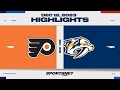 NHL Highlights | Flyers vs. Predators - December 12, 2023