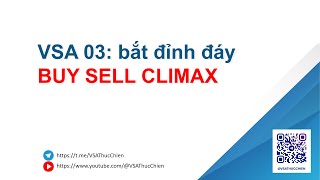 VSA 03: Bắt đỉnh đáy với dấu hiệu Buy Sell Climax