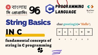 সি প্রোগ্রামিং 96: String in C| Basic Concept | C Programming Bangla Tutorial | for Beginners