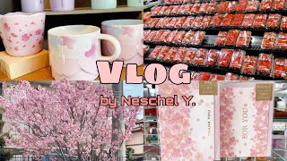 Life in Japan 💖| Starbucks Sakura, Daiso haul, cooking, spring season, cherry blossom🌸🍰🍓