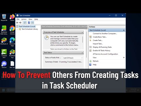 How to Prevent Others from Creating Tasks in Task Scheduler in Windows 11/10 (Guide)