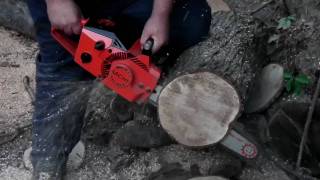 Sachs-Dolmar KMS-4 Wankel Rotary Powered Chainsaw Video # 1 of 4