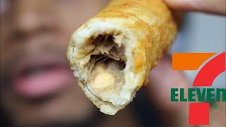 EATING 7 ELEVEN STEAK AND CHEESE TAQUITOS!