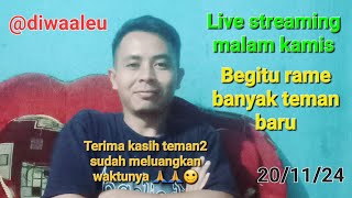 Diwa Aleu sedang live sekarang! Malam kamis.. ayo kita ramaikan kembali