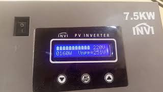 Installation of local soalar inverter 7.5kw