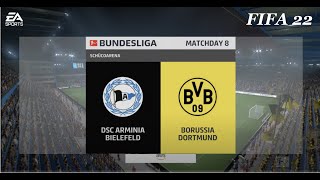 DSC Arminia Bielefeld vs Borussia Dortmund ⚽️  FIFA 22 | Bundesliga| PS5™ Gameplay in Full HD