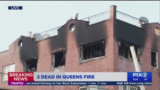 Deadly Queens fire: Man and woman killed when fire rips through Fresh Meadows apartment