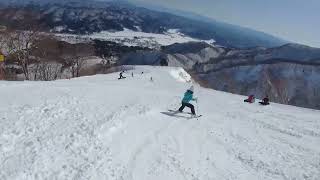 スキー滑走 快晴景色最高 #エイブル白馬五竜スキー場 長野県 アルプス平 チャンピオンダイナミックコース 2023/02/12