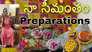 నా సీమంతం కోసం ఏర్పాట్లు start అయ్యాయి | అందరు వచ్చేసారు | Decoration ఇలా చేయించాం | RETURN GIFTS