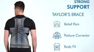 AccuSure Posture Corrector Taylor's Brace | Dorso Lumbar Spinal Support Belt