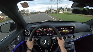 2021 Mercedes Benz E350 Evening POV Test Drive - Pure Luxury!!
