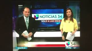 KMEX Noticias Univision 34 Solo a las Once apertura parcial 18 de febrero del 2013