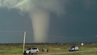Astonishing White Tornado on the Ground for an Hour - May 23, 2024