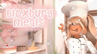 BLOXBURG MEAL IDEAS! || 😋🍫🥛