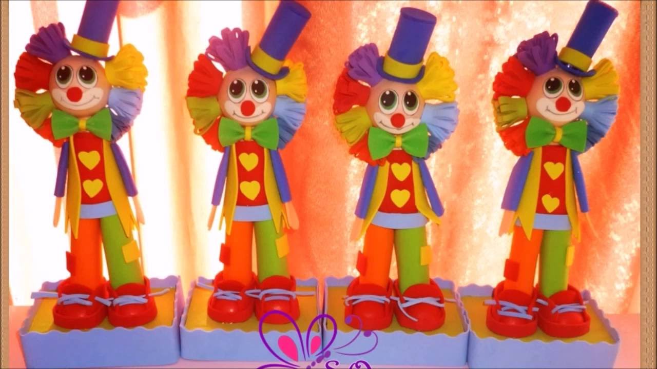 Como Hacer Un Payaso En Goma Eva Imagui