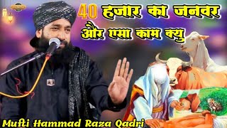 कुर्बानी से पहले ये बयान सुने 40 हज़ार का जानवर और ये काम। Mufti Hammad Raza Qadri | new taqrir 2023