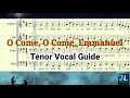 O COME, O COME, EMMANUEL_Tenor Vocal Guide