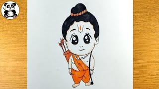 Cute god ram drawing | Ramayan art | Bhagwanji ram ​⁠@TaposhiartsAcademy