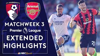 Bournemouth v. Arsenal | PREMIER LEAGUE HIGHLIGHTS | 8/20/2022 | NBC Sports