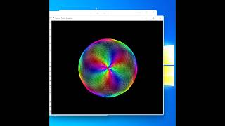 colorful circular pattern using python turtle!