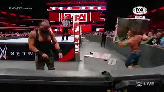 WWE RAW JOHN CENA VS BRAUN STROWMAN VS ELIAS