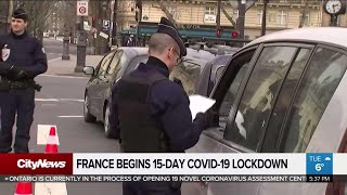 France begins 15-day coronavirus lockdown