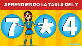 Tabla de Multiplicar #7, Repaso, Test, Quiz para Niños | Aprender a multiplicar | multiplicacion