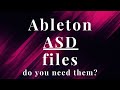 You should disable Ableton .ASD files  #shorts #ableton