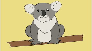 How to Draw a Koala Bear for Kids. Drawing Koala Step by Step
