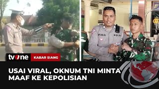 Kasus Oknum TNI Nyaris Adu Jotos, Praptu Ronald Minta Maaf Ke Pihak Kepolisian | Kabar Siang tvOne