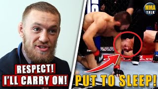 Conor McGregor REACTS after Khabib DOMINATES Justin Gaethje, Whittaker vs Cannonier, UFC 254 results