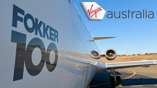 Onboard the Virgin Australia Fokker 100 from Kalgoorlie to Perth