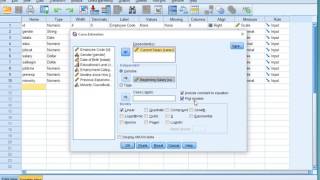 SPSS - Scatterplot (via Curve estimation)