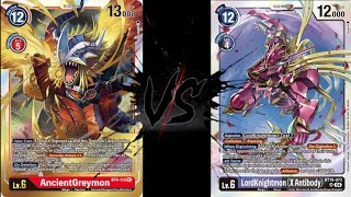 LORDKNGIHTMON X VS ANCINETGREYMON - Digimon TCG Indonesia