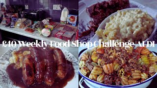 £40 Weekly Food Challenge|Aldi