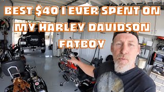 BEST $40 I EVER SPENT ON MY HARLEY DAVIDSON FATBOY.  Fatboy Friday