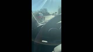 Riding thru Gary, Indiana car explodes