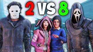 2 KILLERS vs 8 SURVIVORS in Dead by Daylight!