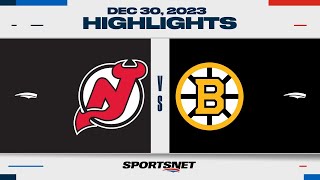 NHL Highlights | Devils vs. Bruins - December 30, 2023