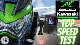 KAWASAKI Z800 ENERGY, FULL POWER \u0026 GOPRO HERO 9 - TOP SPEED TEST IN MULTI VIEW - 4K