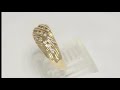 .30CT Diamond Wave Ring in 14K Yellow Gold By Adina Jewelers