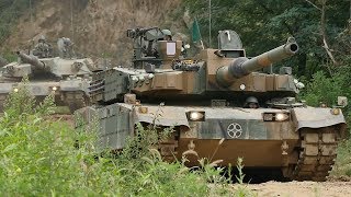 K2 Black Panther Main Battle Tanks Equipped with South Korea's Indigenous 1500hp Engine