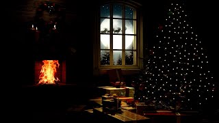 10 Hours Relaxing Christmas Music for SLEEP 😴 SILENT NIGHT 10 HOURS 💤 Peaceful Sleep, Cozy Fireplace